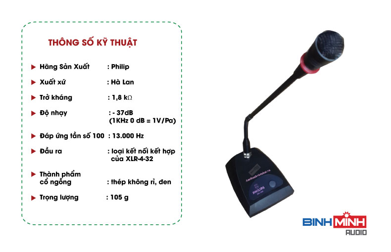Micro hội nghị cổ ngỗng Philips DK390