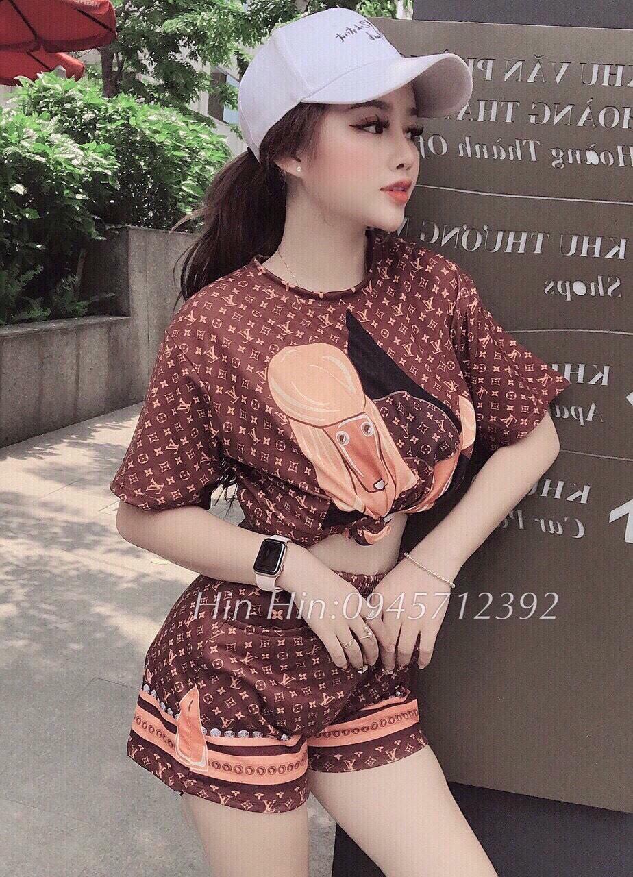Đồ bộ nữ thun đùi hàng quảng châu thời trang cao cấp cheryshop94 m17