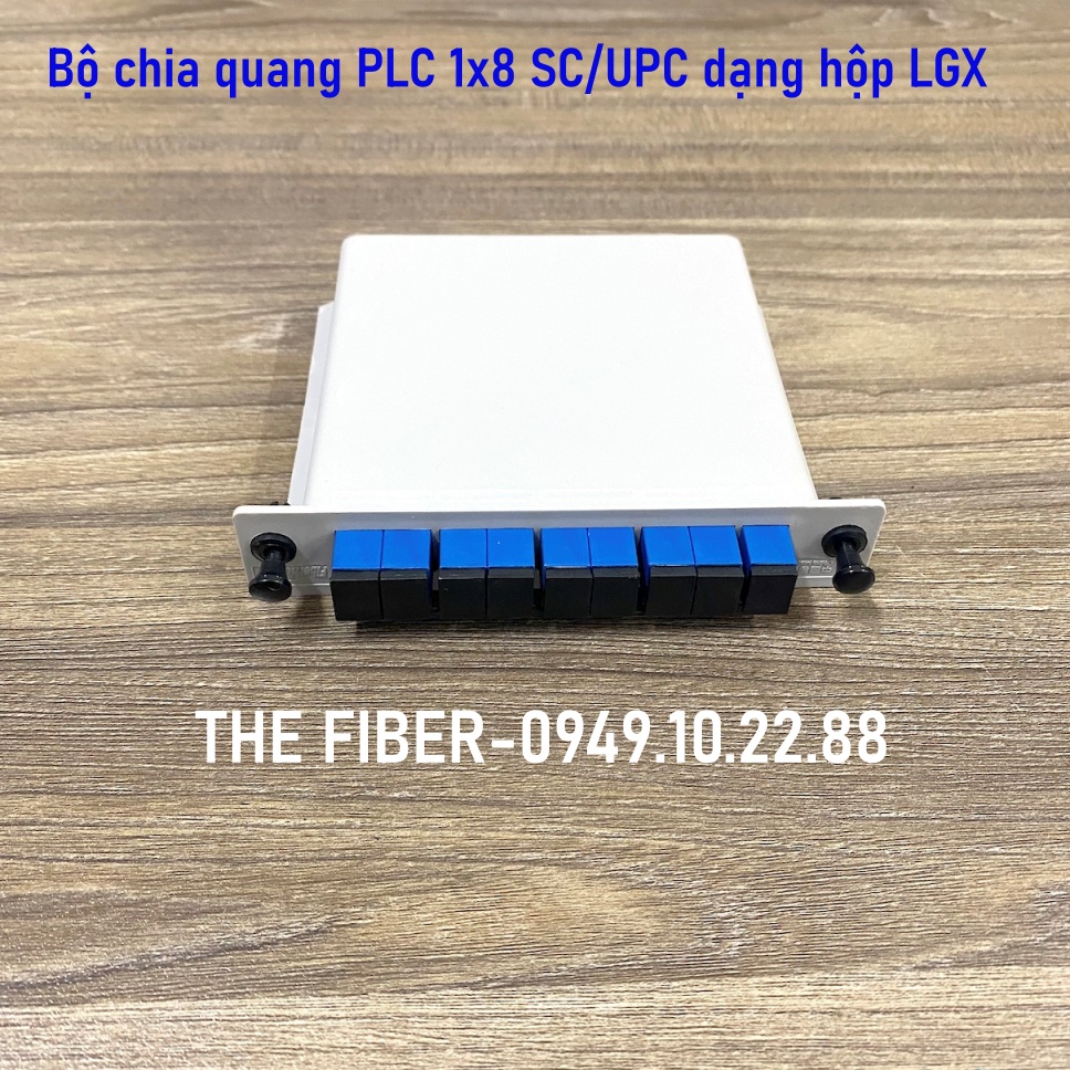 Bộ chia plc 1x8 sc/upc dạng hộp lgx