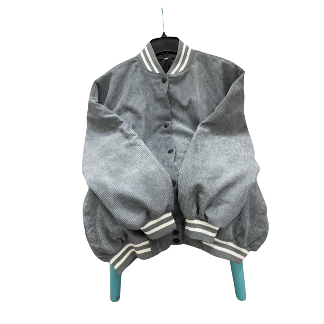 Áo khoác BOMBER VẢI NHUNG TÂM nam nữ form dài mẫu thiết kế sọc  dẫn đầu xu thuế hót M66