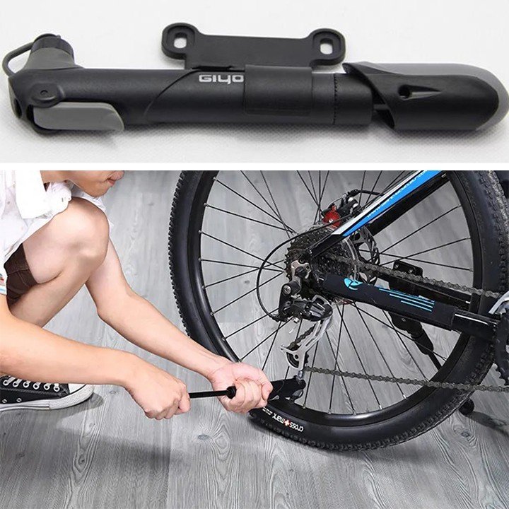 Bơm xe đạp mini bơm tay Giyo 04S