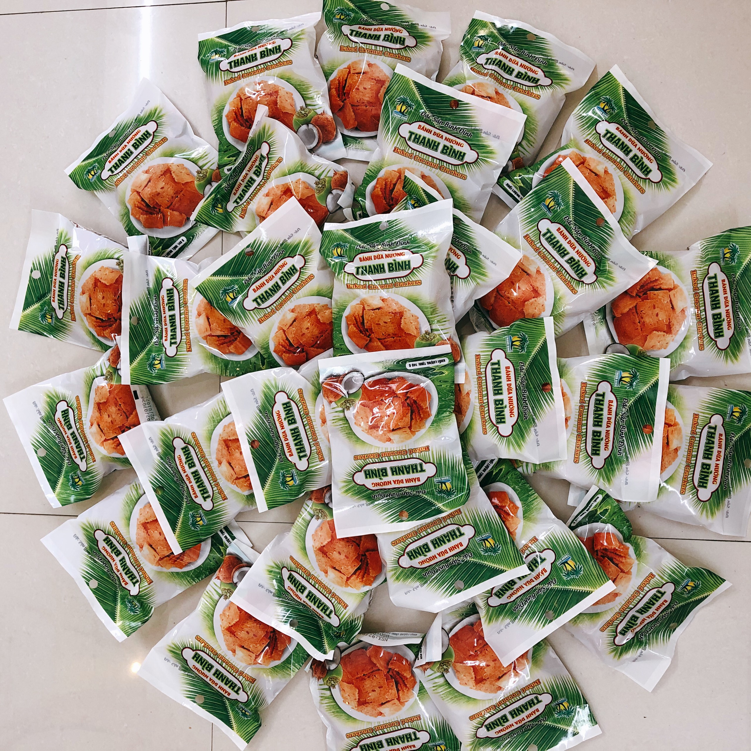 [ĐẶC SẢN BÌNH ĐỊNH] BÁNH DỪA NƯỚNG THANH BÌNH 140G