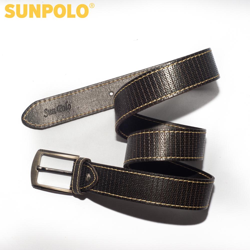 Men genuine leather belt BSMK25 (black, brown, dark brown)