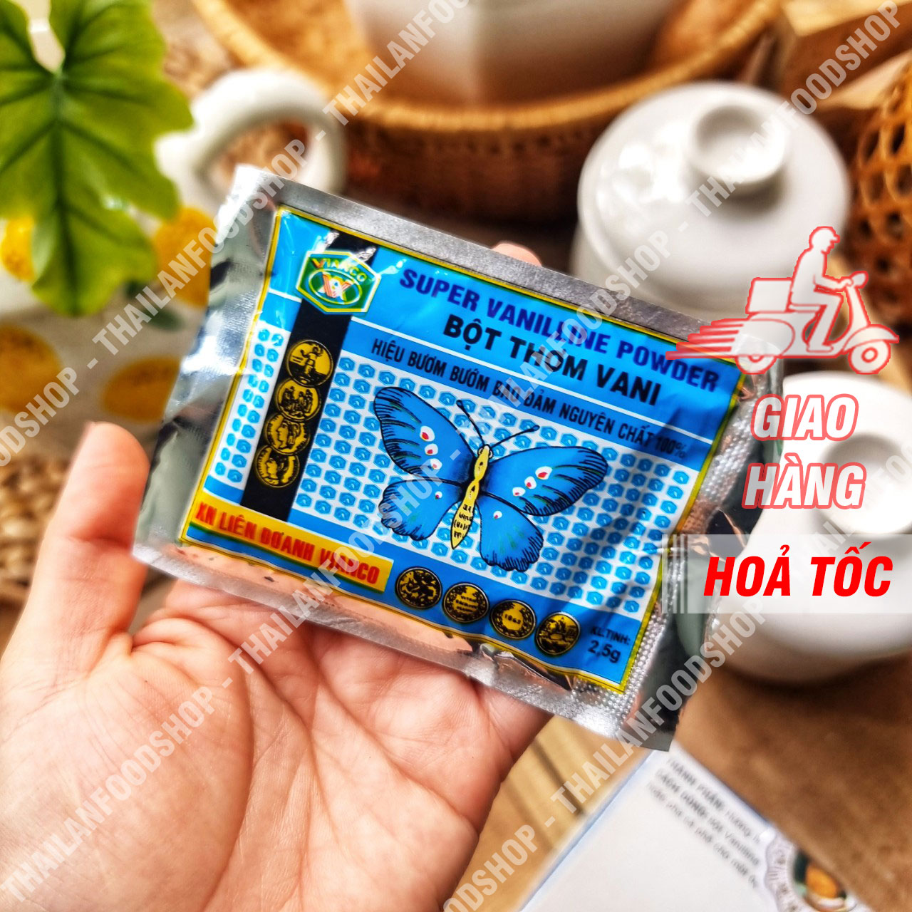 Bột Thơm Vanilline Hiệu Con Bướm Việt Ấn (Vani)