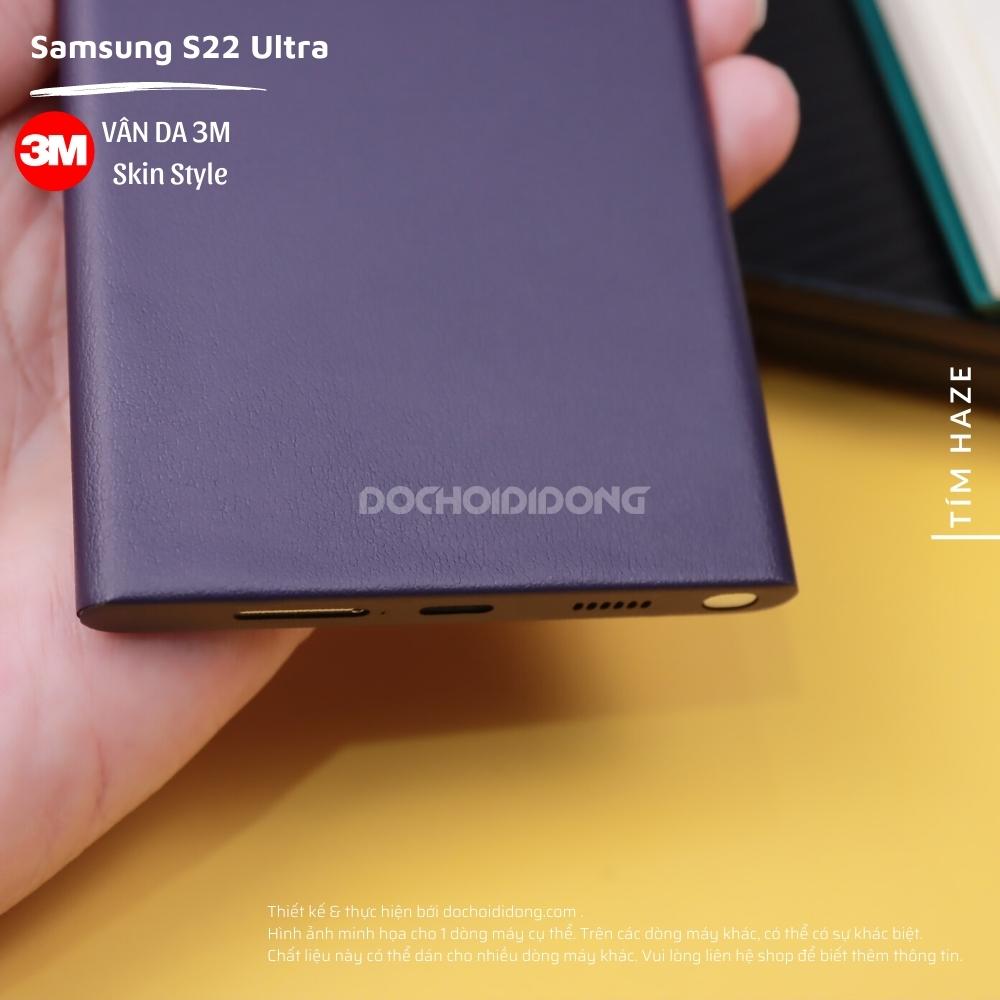 [Màu Tím Haze] Miếng Dán Skin 3M Vân Da Các Dòng Samsung Note 8 Note 9 Note 10 Note 20 Plus Ultra 5G