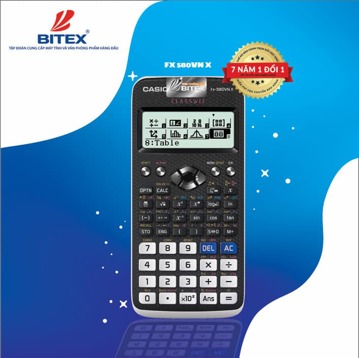 Máy Tính Casio FX 580VN X - Bảo hành 7 năm [CHÍNH HÃNG]