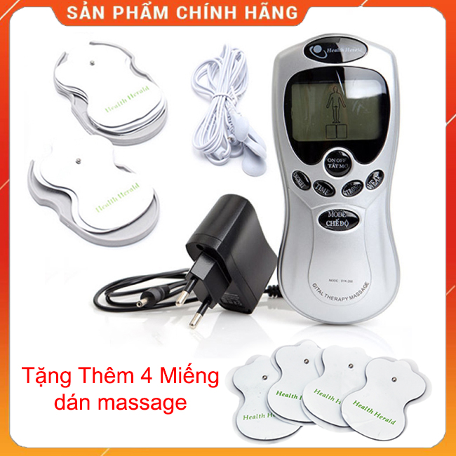 Máy Mát Xa Châm Cứu Đấm Bóp, Máy massage, máy châm cứu, máy xoa bóp, máy châm cứu bấm huyệt 4 miếng dán