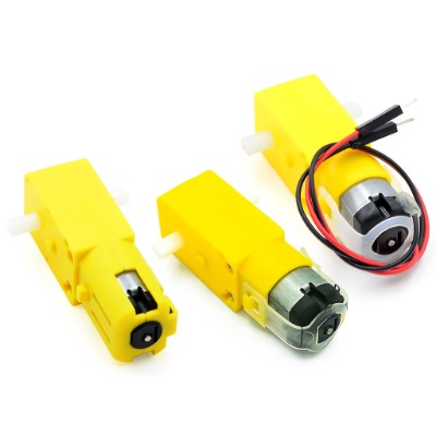 Động Cơ Giảm Tốc Vàng 3V-9V (2 trục) chế xe mô hình, robot- HTB