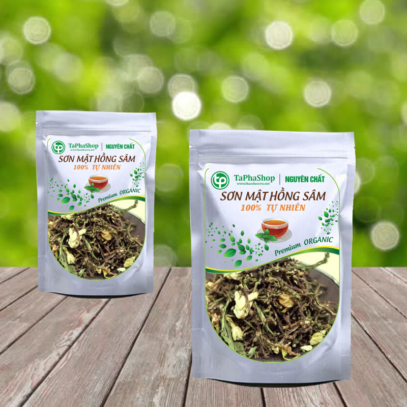 Trà sơn mật hồng sâm 1kg - tấn phát