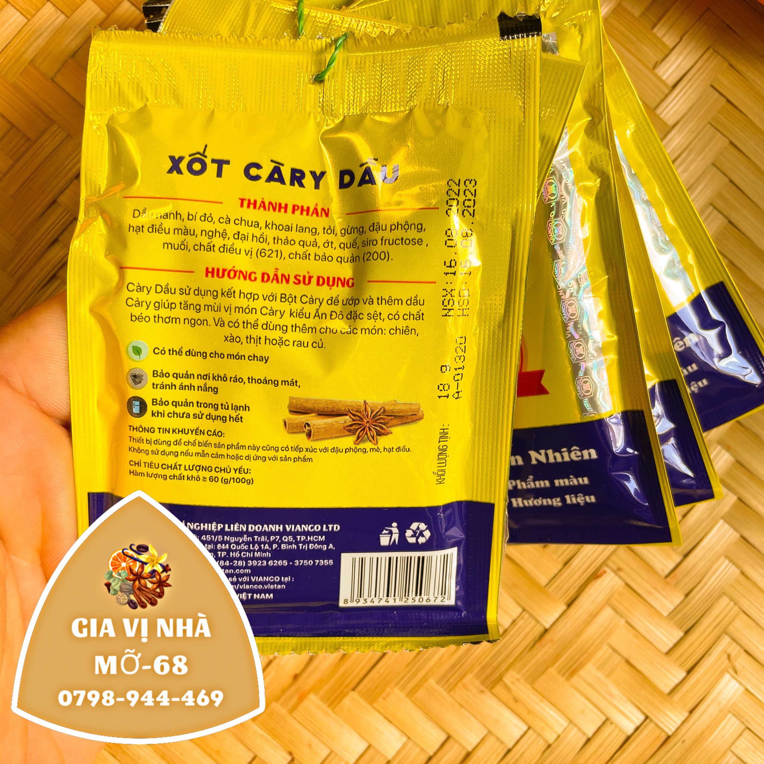 SỐT CARI DẦU VIỆT ẤN - GÓI 25GR