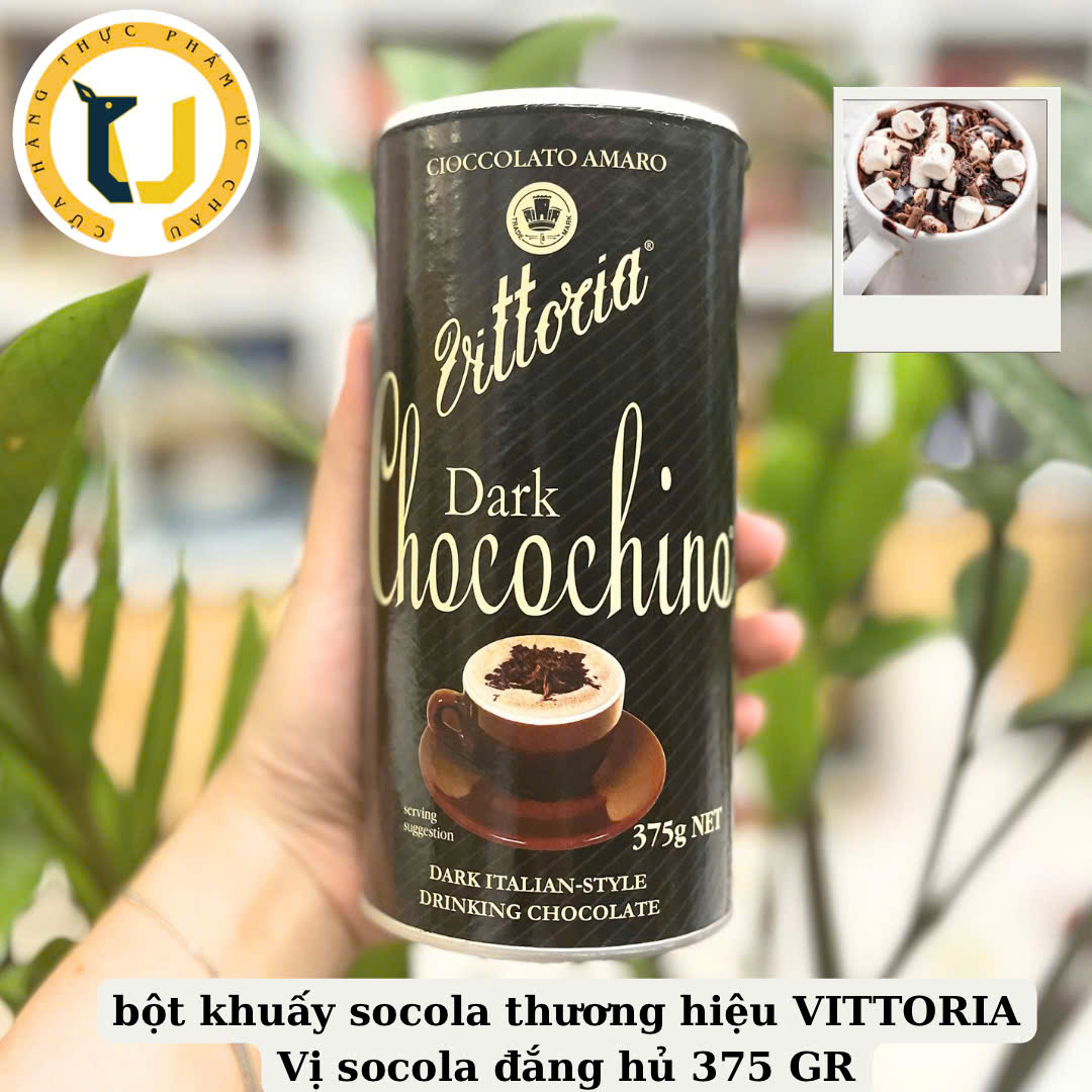 (Australian Product) Italian-Style Chocolate Powder Vittoria Chocochino Drinking Chocolate Italian Style 375Gr
