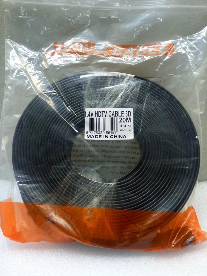 [HCM]Dây cáp HDMI dài 20m dẹp Full HD - kết nối máy tính với tivi cam kết sản phẩm đúng mô tả chất lượng đảm bảo