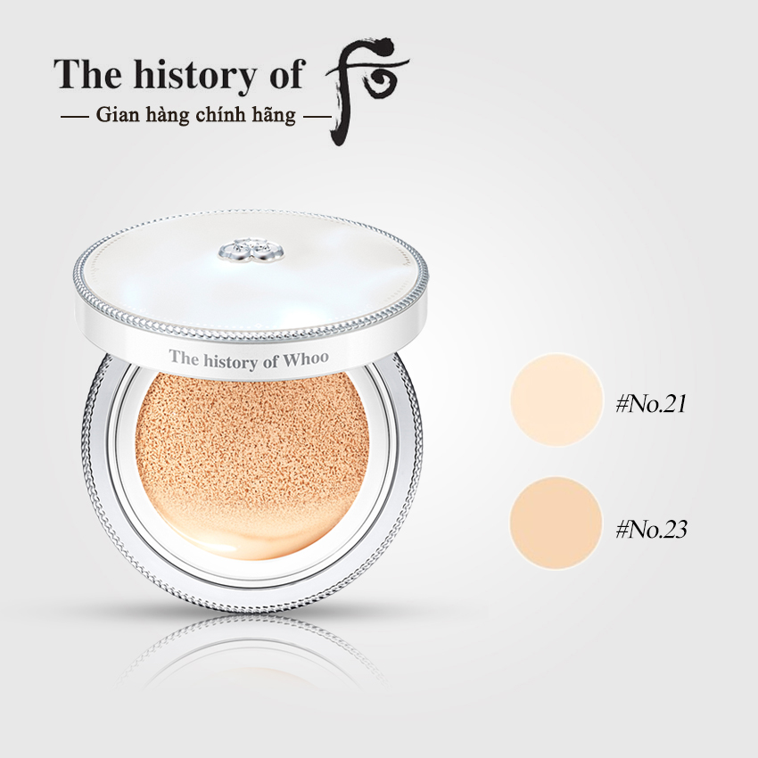Phấn nước dưỡng trắng Whoo Gongjinhyang:Seol Radiant White Moisture Cushion Foundation SPF50+/PA+++ 13gx3 - Phấn nước Whoo