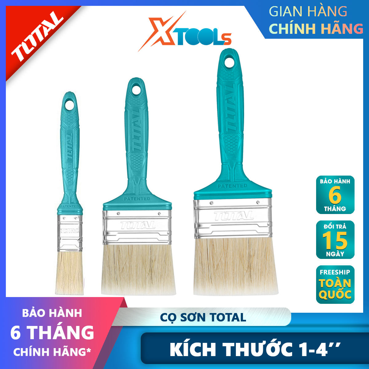 Paint brush total | sweeper brush painting Độ wide brush 1 - 4 inch length fur brush 45 - 57mm thickness fur brush 10 - 14mm paint, treat the dust wall corner, household items [genuine] [XTools]