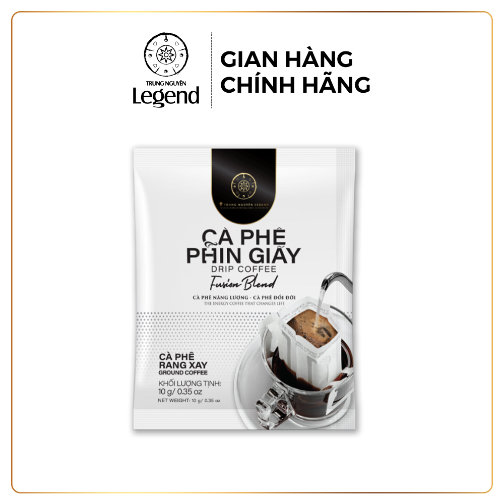 Trung Nguyên Legend Cà Phê Phin Giấy Fusion Blend – Hộp 10 gói - Hương Trái Cây Độc Đáo