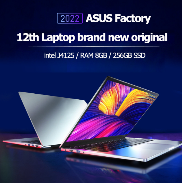 Máy tính xách tay Asus i7/J4125 sổ ghi chép phiên bản sang trọng 15,6 -inch máy tính xách tay màu hồng Máy tính xách tay SSD 256GB/512GB Máy ảnh được xây dựng Window10/11 chạy trơn tru