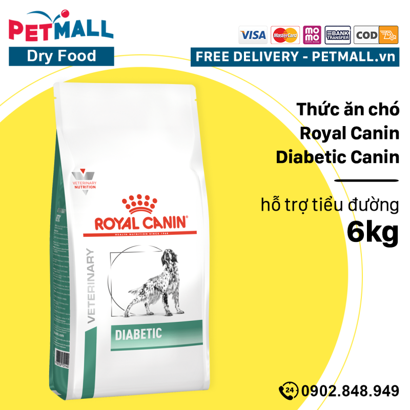 Thức ăn chó Royal Canin Diabetic Canin 6kg - hỗ trợ tiểu đường Petmall