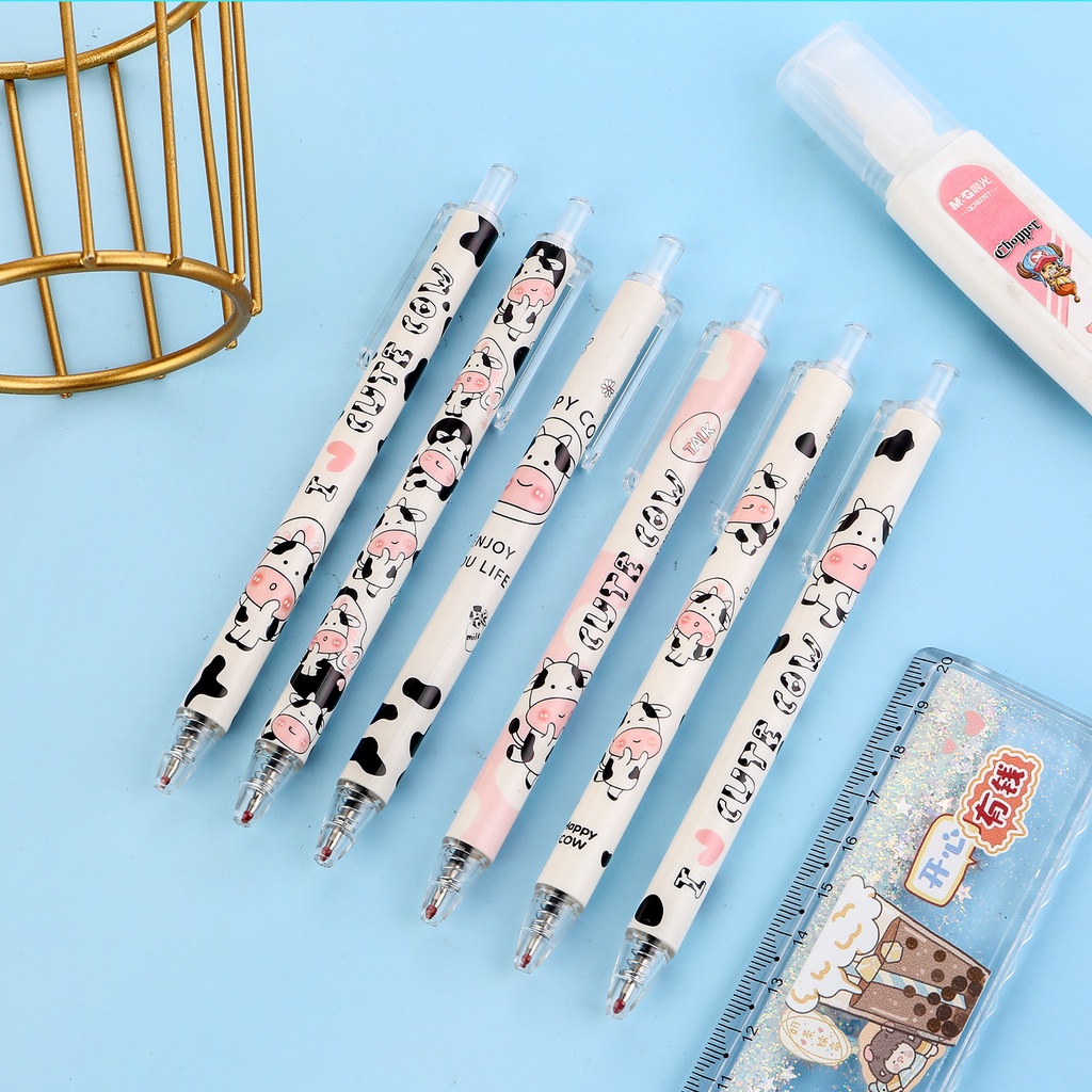 Túi bút bi nước 30 cái ngòi 0,5mm nhiều mẫu hoạt hình