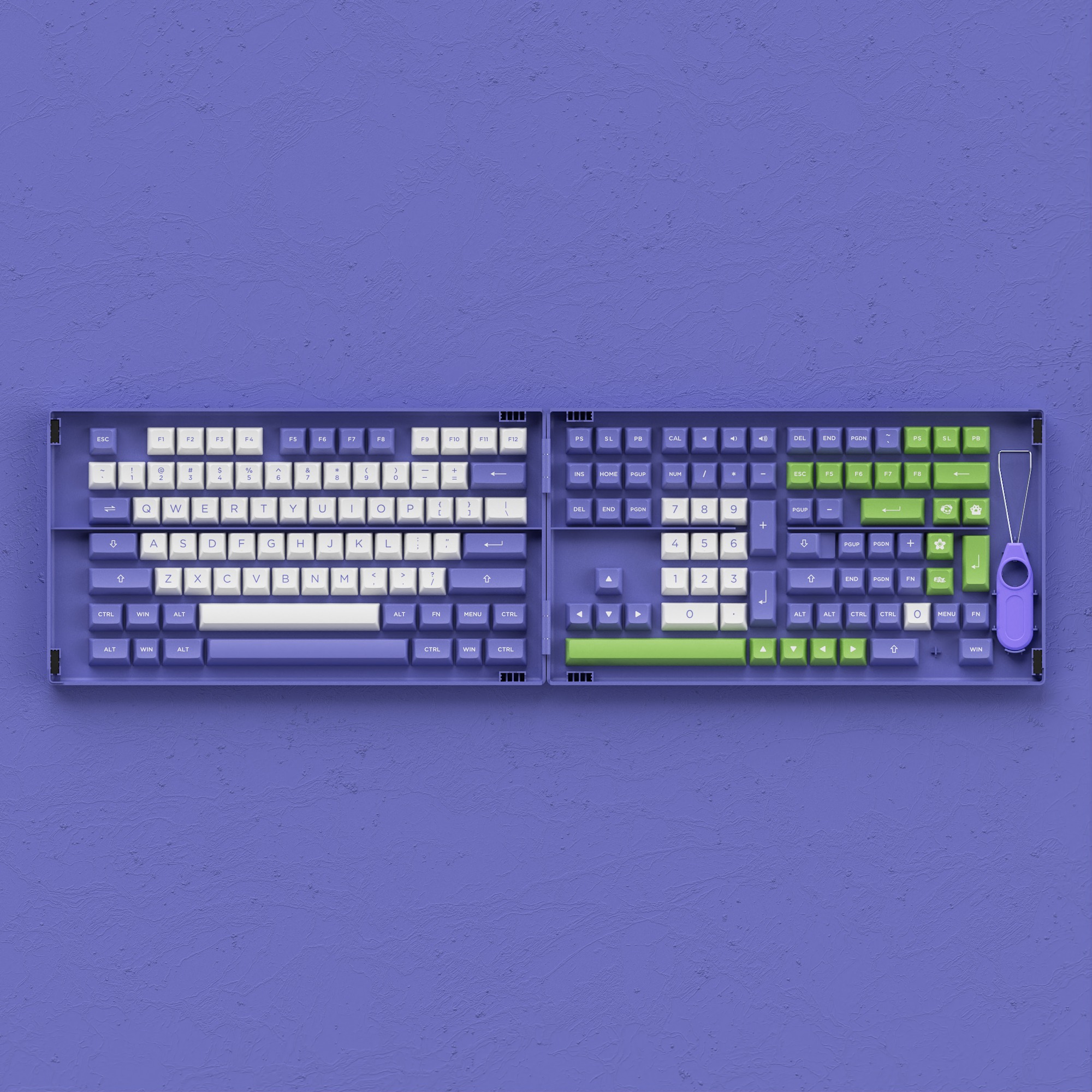 Bộ keycap AKKO Very Peri (PBT DoubleShot/ ASA profile/ 197 nút)