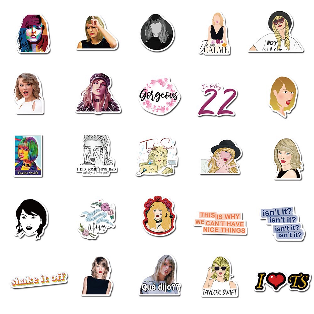 [HCM]Sticker Hình Dán Ca Sĩ Taylor Swift