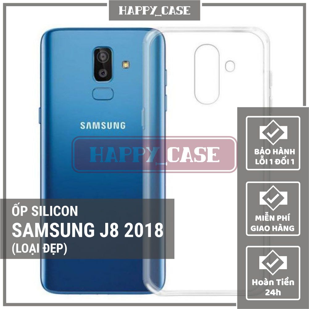 Ốp Lưng Điện Thoại SAMSUNG J8 2018 (LOẠI ĐẸP) Thin Transparent Silicon