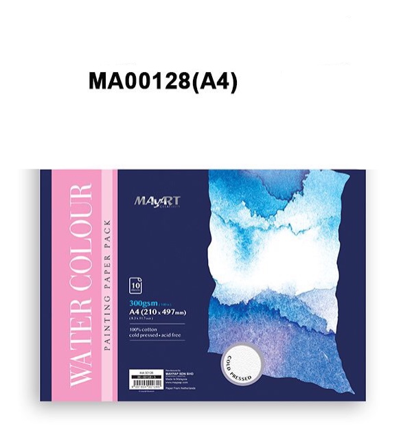 Sổ vẽ, giấy vẽ màu nước Maypad A4 ( Campad Malaysia )