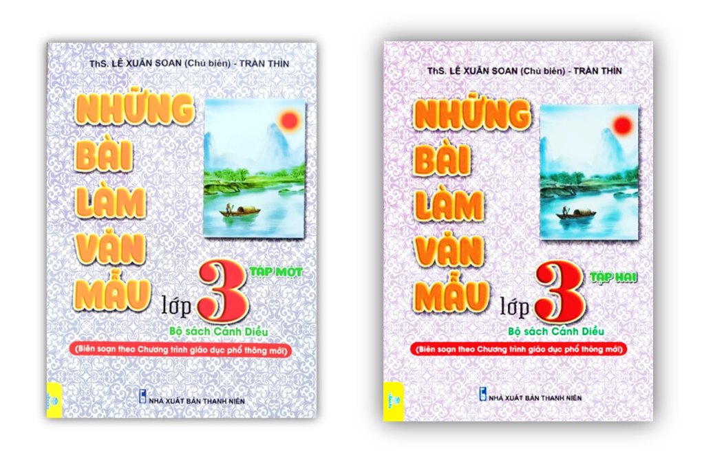 Sách - combo những bài làm văn mẫu lớp 3 - tập 1 + 2