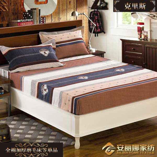 100% Cotton Dày Mài Lông Ga Bọc Đệm Đơn Chiếc 100% Cotton Bộ Đệm Giường 1.8X2 M-Ga Giường Lót Cốc Bằng Cọ Simmons Chống Trượt Bộ Bảo Hộ