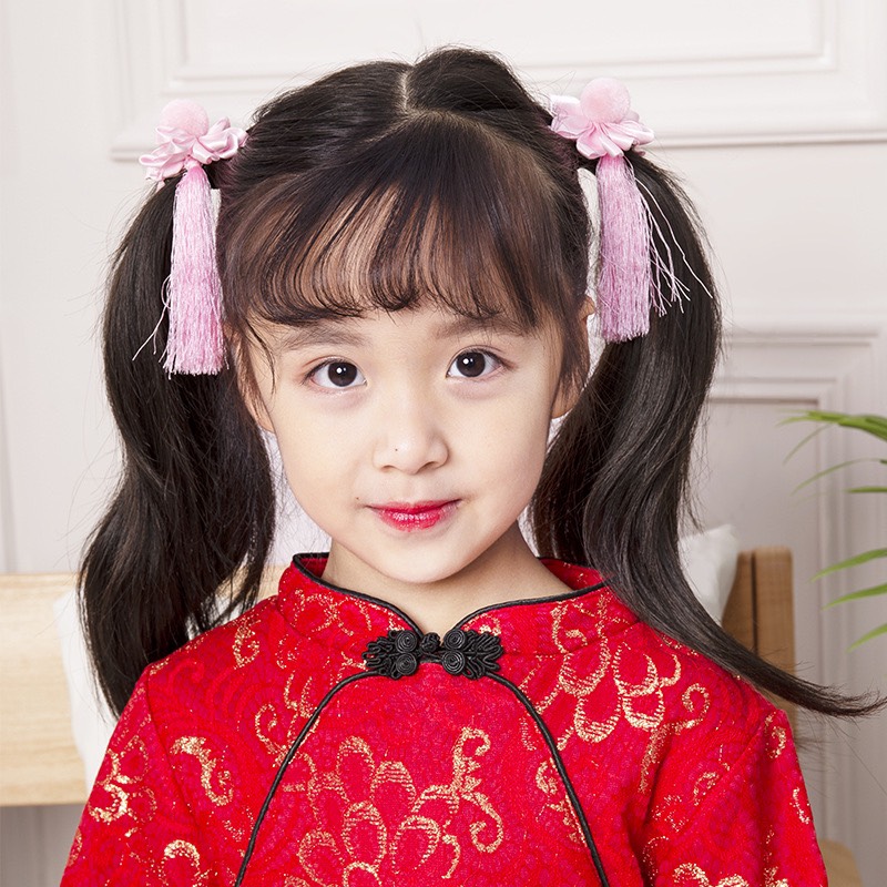 Set 2 kẹp tóc trung hoa cho bé
