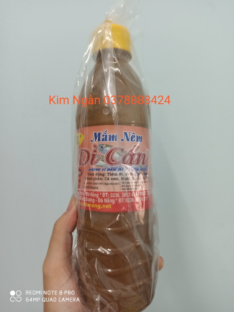 [HCM]Mắm nêm Dì Cẩn chai 500g