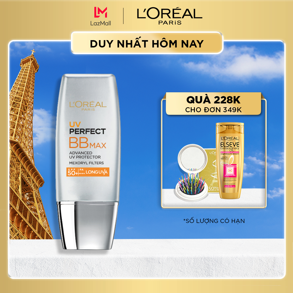 Hình ảnh Kem chống nắng trang điểm L'ORÉAL BB Cream UV Perfect Max SPF 50+ PA+++ 12h 30ml