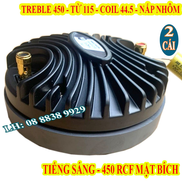 Cặp loa treble kèn rcf 450 coil 45 nắp nhôm mặt bích cao cấp nhập khẩu - giá 2 loa