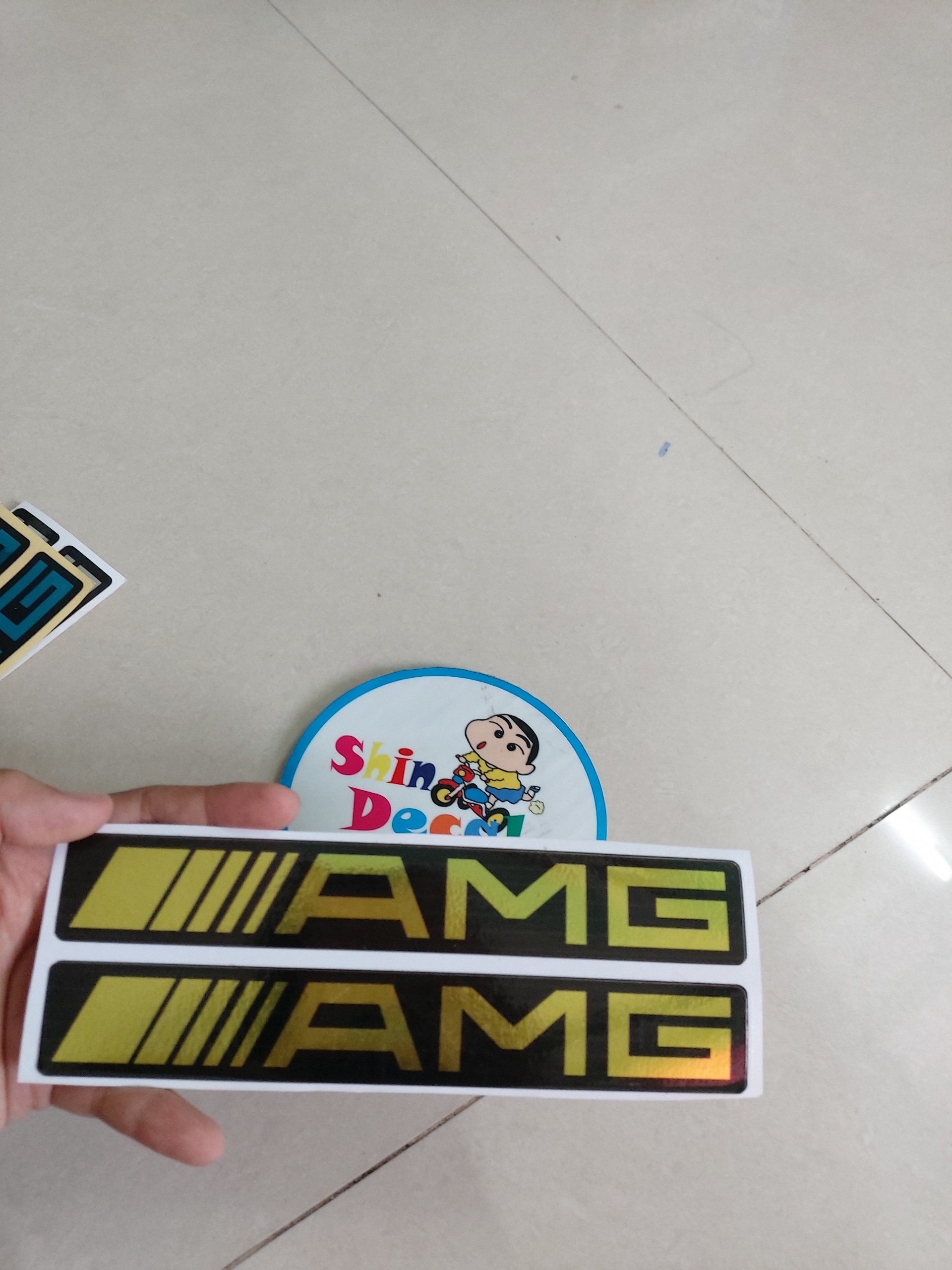 Tem dán phuộc gấp xi AMG