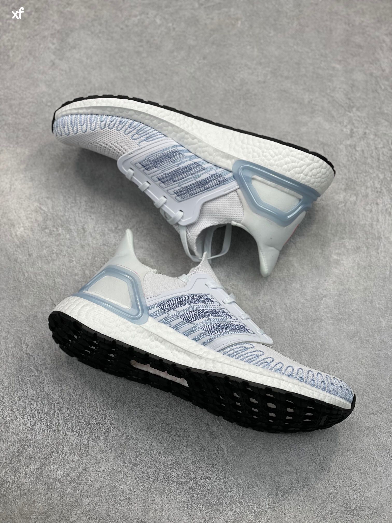 [HOT] Adidas Ultra Boost 20 White Light Blue 🏆 Chuẩn 1:1 Trung - Full Size 🏆