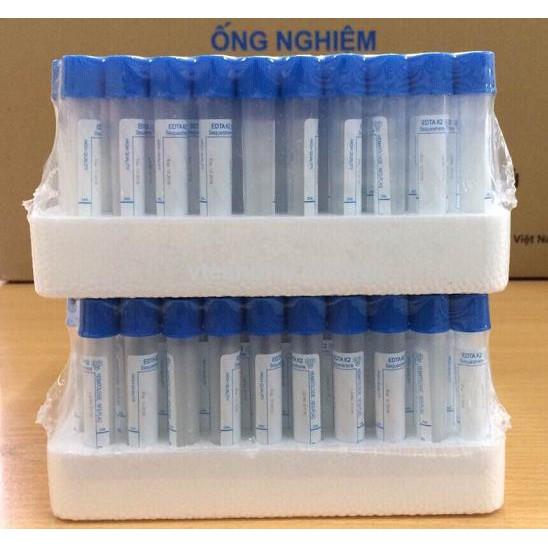 Ống nghiệm nhựa chống đông EDTA K2