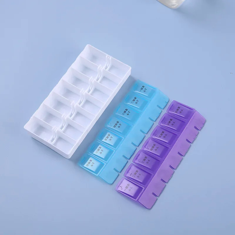 714Grids 7 Days Weekly Pill Case Medicine Tablet Dispenser Organizer Pill  Splitters Pill Storage Organizer Container