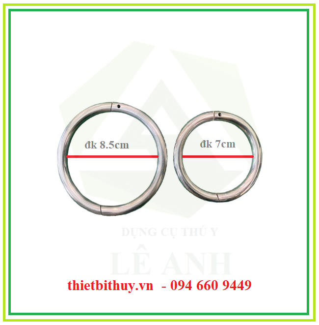 Vòng xỏ mũi bò inox không rỉ