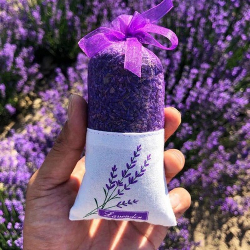 Túi Thơm Hoa Oải Hương Lavender, túi thơm hoa oải hương cao cấp, nụ laveder khô để phòng