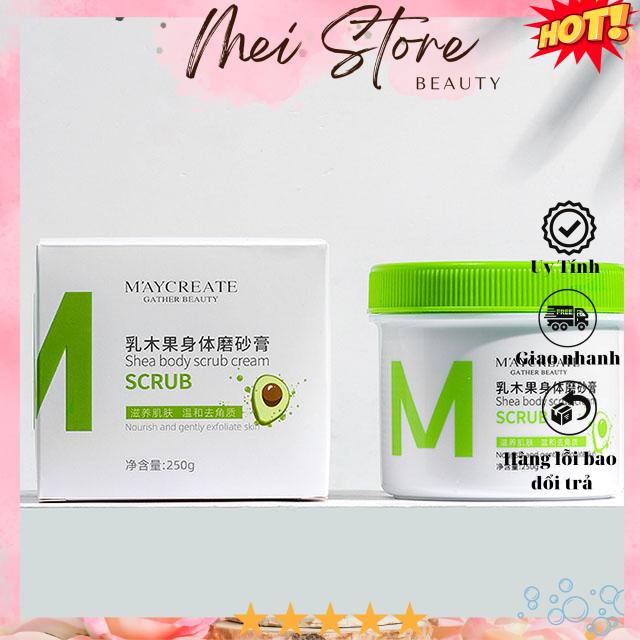 [GIẢM 5% ĐƠN 129K][HCM]Tẩy Tế Bào Chết Bơ Maycreate Gather Beauty 250g