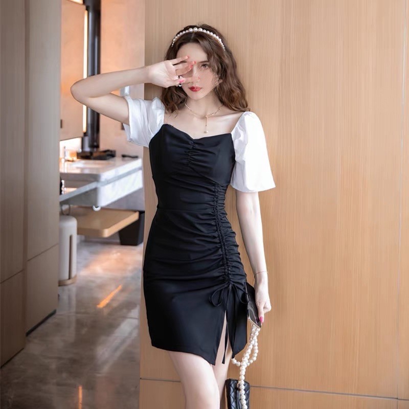 Đầm xẻ tà rút Big size 2022