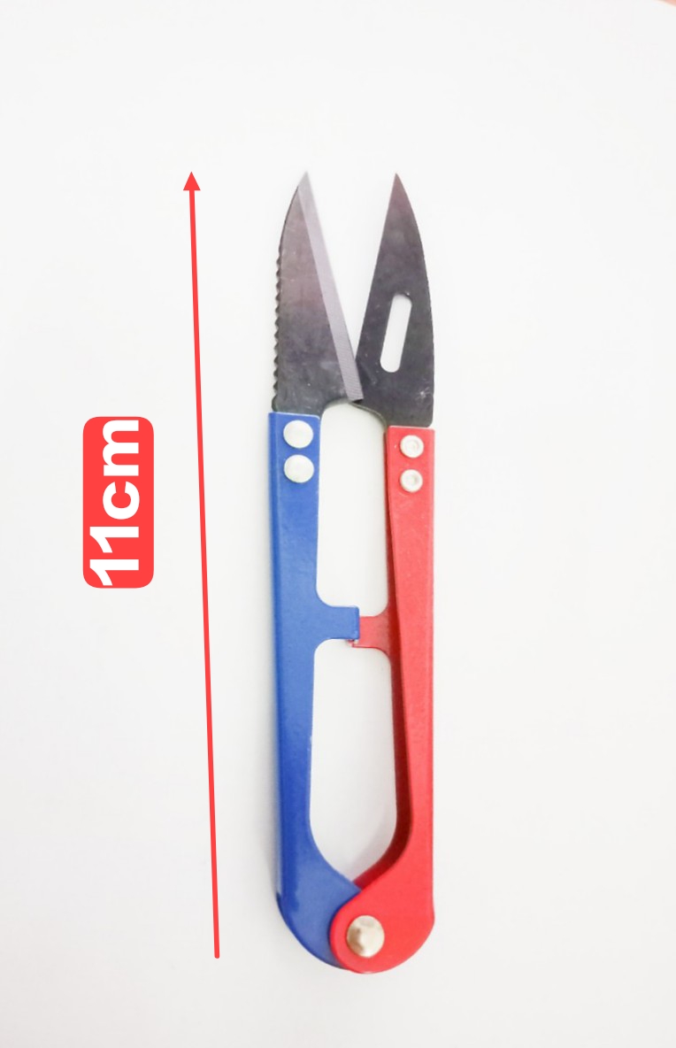 Kéo bấm răng cưa Xanh, Đỏ siêu sắc bén được sử dụng trong nghành may mặc