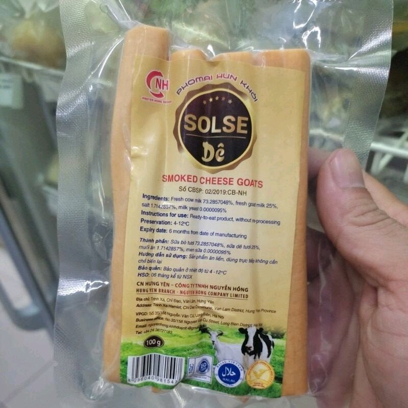 Phô mai hun khói dê que solse 100g