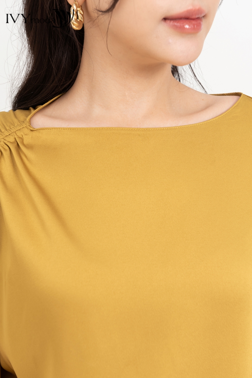 Áo lụa cổ thuyền IVY moda MS 16B9528