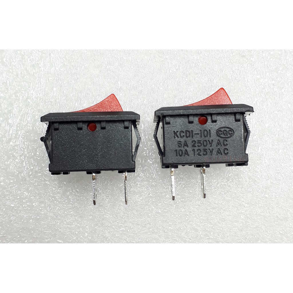 Công Tắc Bập Bênh KCD1-101 2P - 250V 6A.