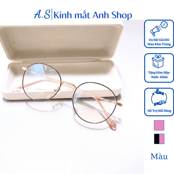 Giá bán Kính tròn nobita thời trang 2999 Anh Shop tặng nước lau kính nhận cắt mắt cận viễn loạn