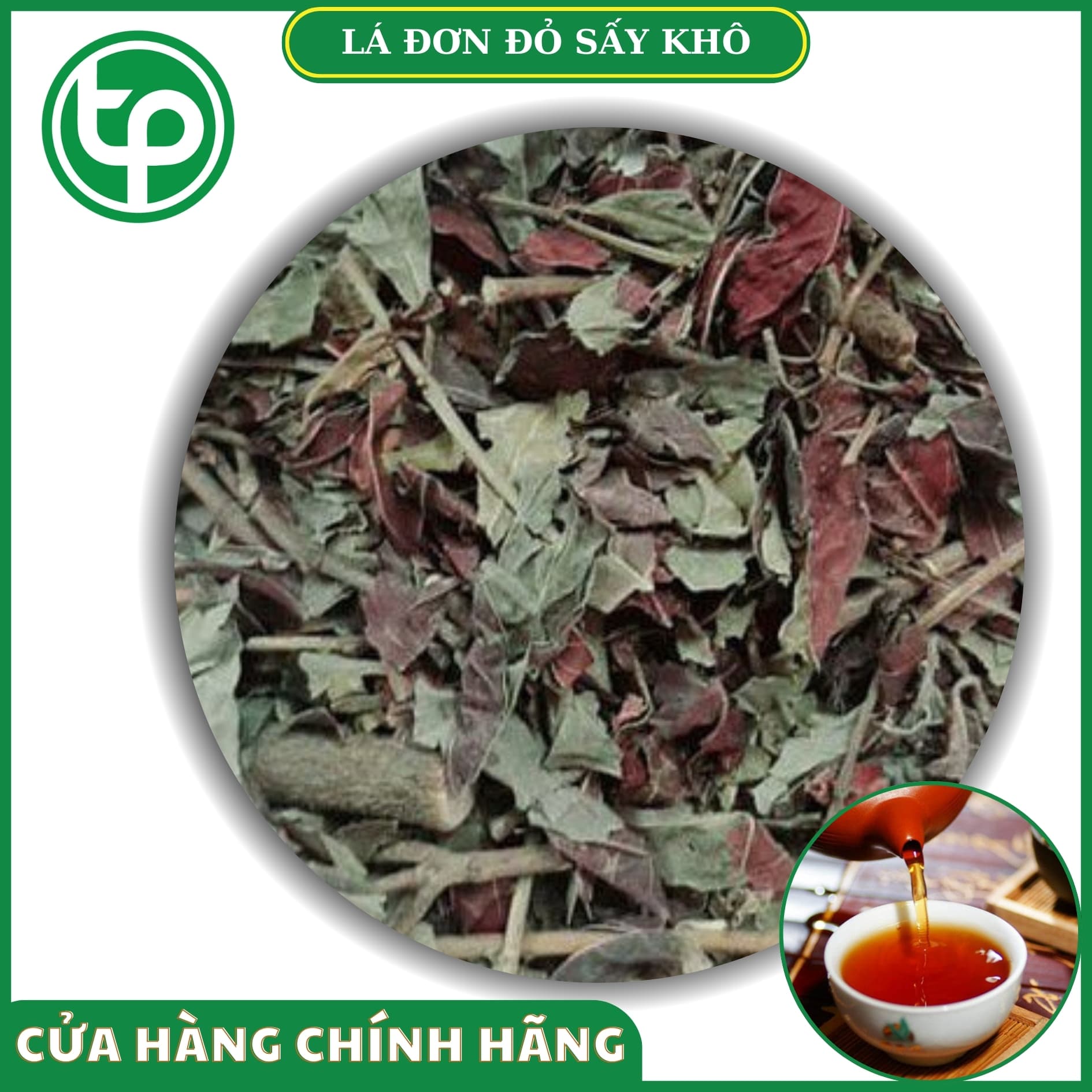 Lá đơn đỏ khô túi nhỏ loại 100g - Thảo Dược Tấn Phát