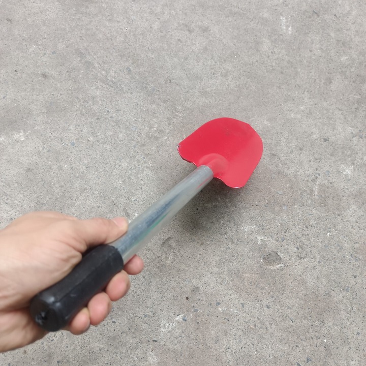 Xẻng Nhỏ Mini Xúc Đất Có Cán Sắt Mũi Màu Đỏ