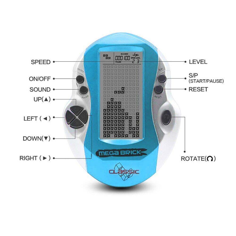 Built-in 26 Classic Games Handheld Video Game Console 3" LCD Mini Portable Brick Game