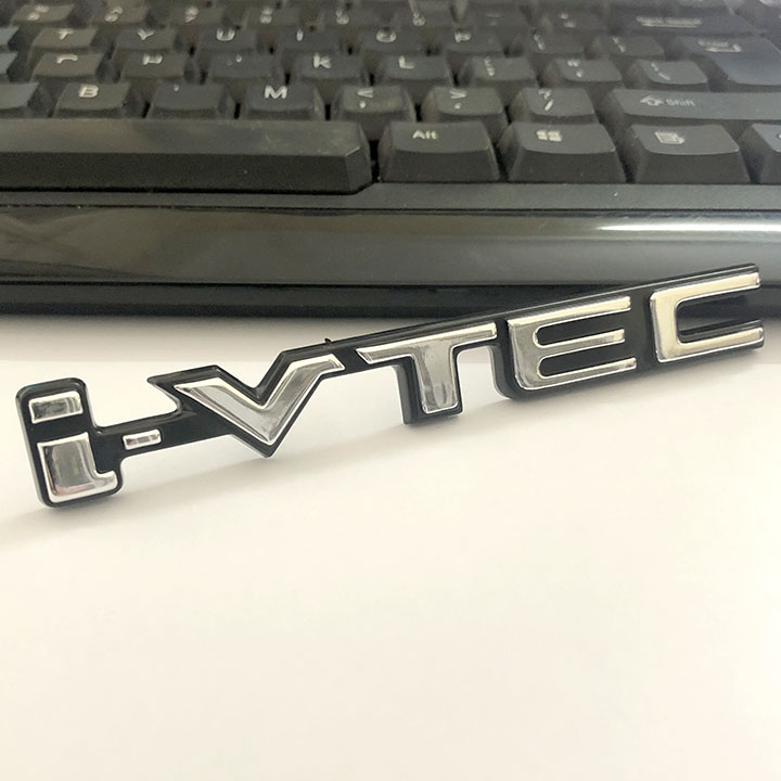 Tem Logo chữ nổi i - Vtec dán đuôi xe