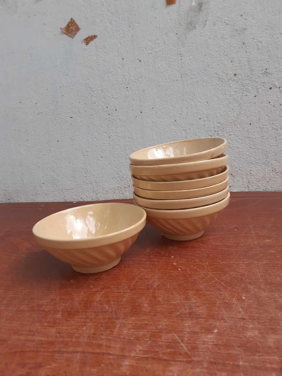 Chén kiểu xưa, chén đá 10 cái